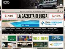 Tablet Screenshot of lagazzettadilucca.it